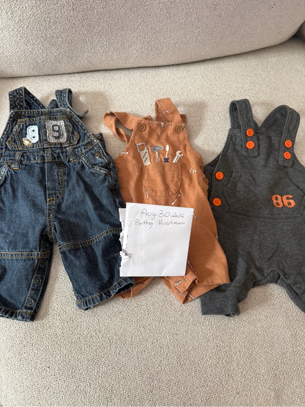 Kids 3-Pack Bottoms Set - Denim, Rust, Charcoal